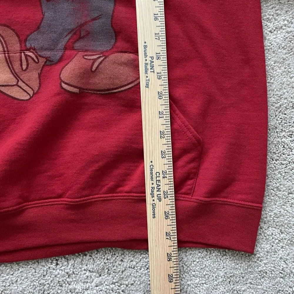 JERZEES DISNEY MICKEY MOUSE RED HOODIE SWEATSHIRT MEN's XL PREMIUM FLEECE